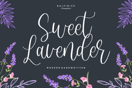free Sweet Lavender Font