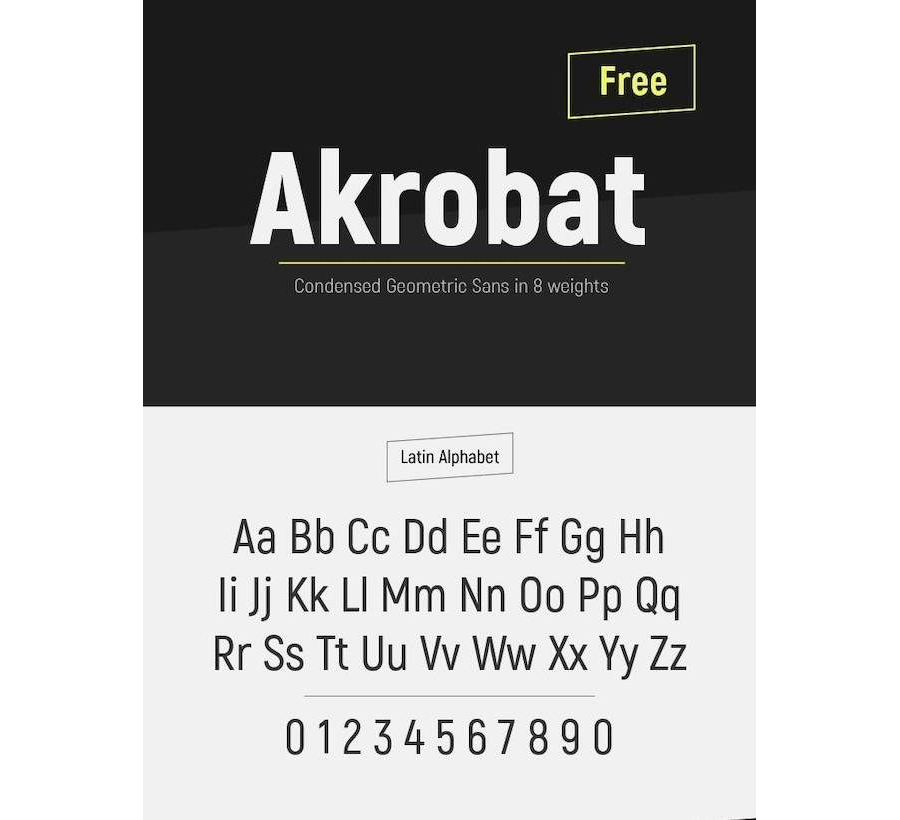 Akrobat font