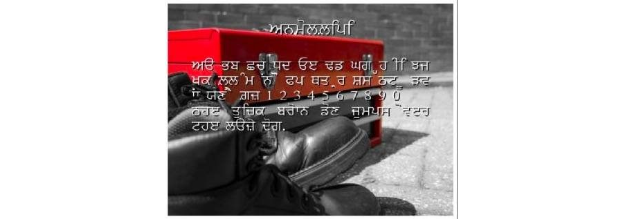 Anmol Lipi font