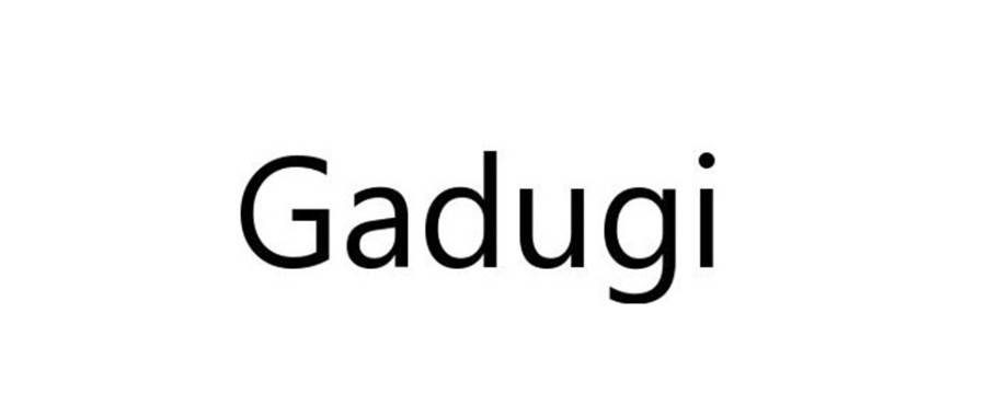 Gadugi font